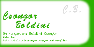 csongor boldini business card